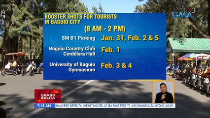 Booster shots for tourists in Baguio City | UB