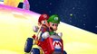 GameCube Gameplay - Mario Kart Double Dash - Rainbow Road - Mario and Luigi