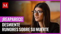 Mia Khalifa reaparece y desmiente rumores sobre su muerte tras anuncio de Facebook