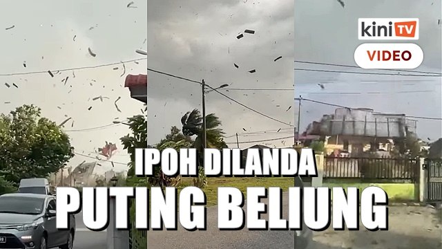 Ratusan rumah alami kerosakan akibat puting beliung di Ipoh