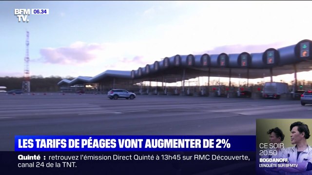 Les tarifs des péages augmentent de 2% dès ce mardi