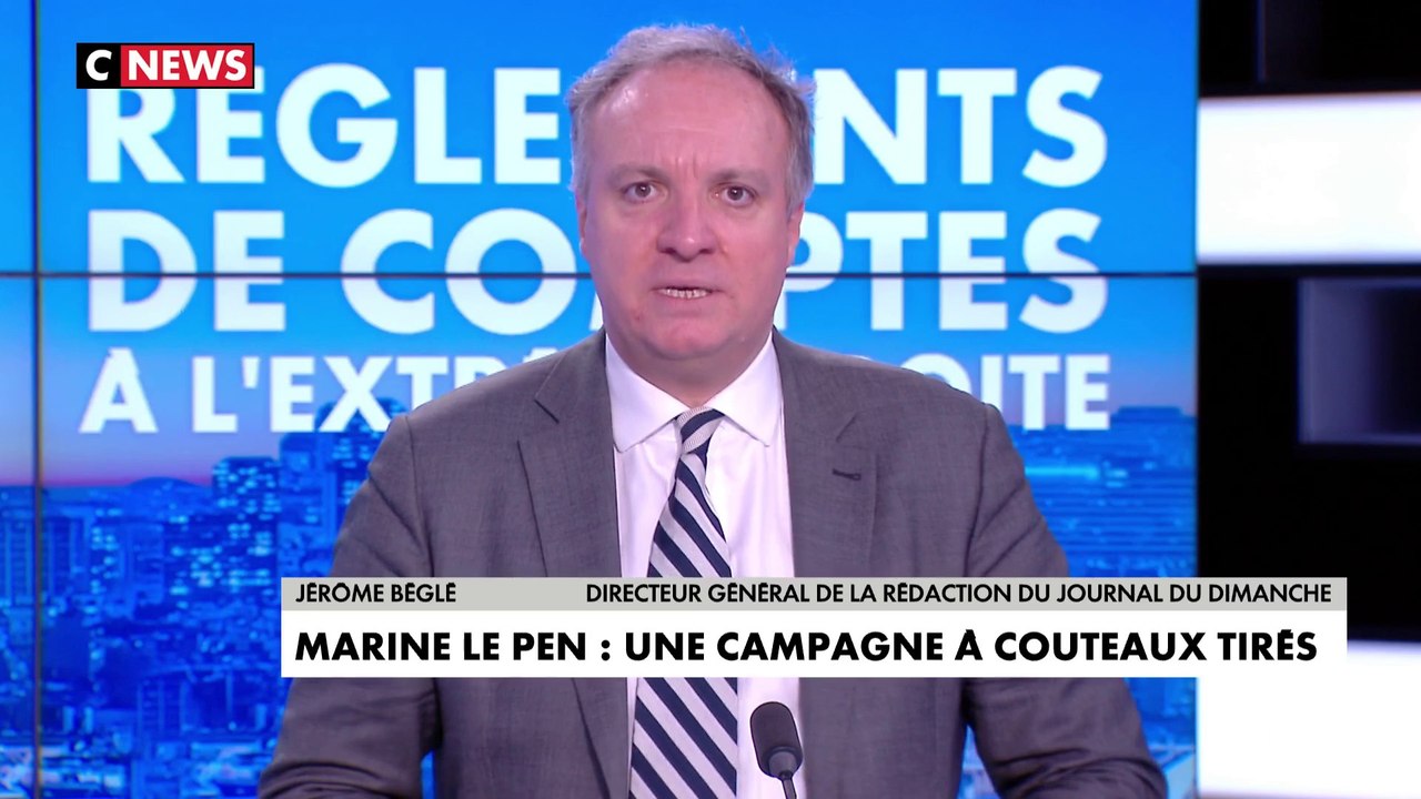L'édito de Jérôme Béglé : «Marine Le Pen : une campagne à couteaux tirés»