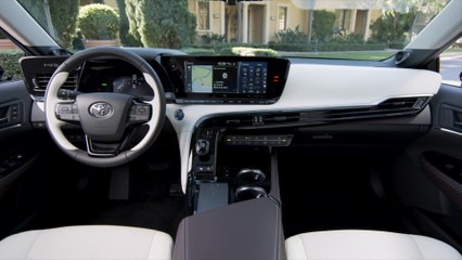 2021 Toyota Mirai Interior Design in White Brown Silver