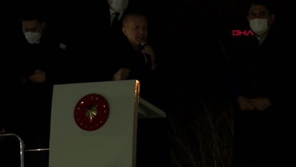 CUMHURBAŞKANI ERDOĞAN AKÇAABAT İLÇESİNDE VATANDAŞLARA SESLENDİ