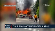 Dua Rumah Panggung Ludes Dilalap Api