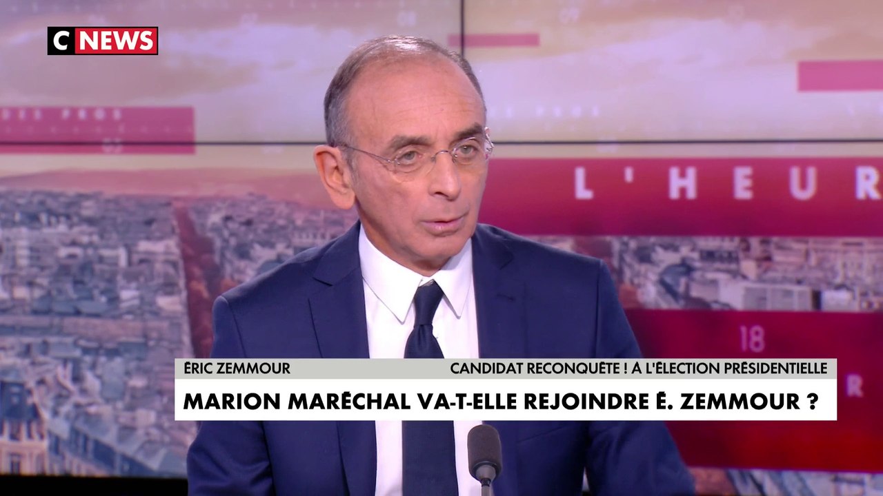 Éric Zemmour : «Je suis attaqué par toute la classe politique […] je suis harcelé par toute la presse people, je suis menacé de mort par les djihadistes»