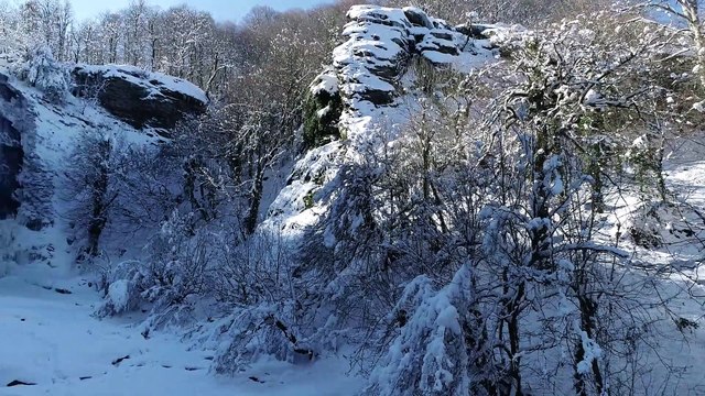 Suuçtu Şelalesi kışında büyülüyor