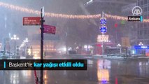 Başkent'te kar yağışı etkili oldu