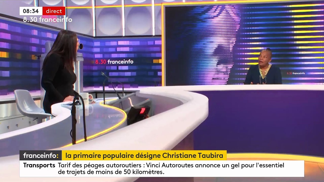 Christiane Taubira, arrivée en tête de la Primaire populaire, dénonce le "manque de respect" de ses concurrents à gauche qui refusent de reconnaître le résultat de cette consultation - VIDEO