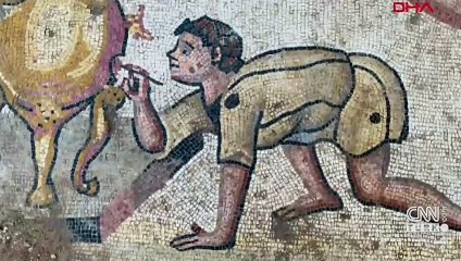 1500 yıllık açık hava şölenini anlatan mozaik bulundu