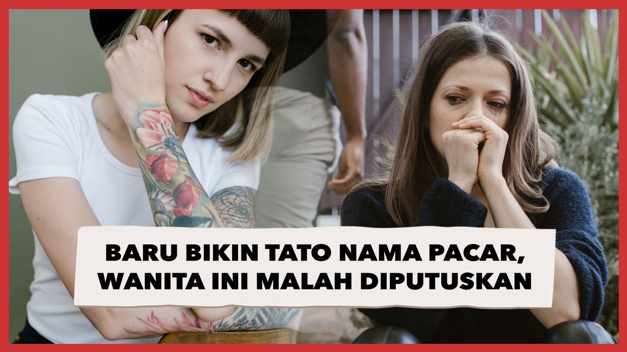 Nyesek! Baru Saja Bikin Tato Nama Pacar Ukuran Besar, Wanita Ini Mendadak Malah Diputuskan