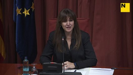 Borràs acusa l'Estat de vigilar, perseguir i assetjar el Parlament