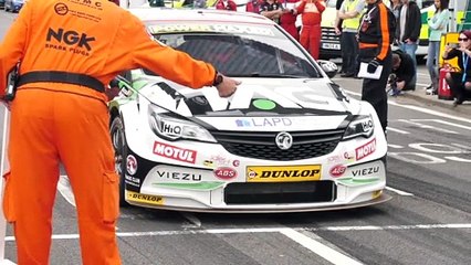 Drift exhibition on a race track