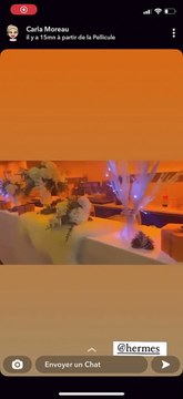 Au mariage de Carla Moreau et Kevin Guedj (Marseillais) à Courchevel, les invités repartent avec un joli cadeau signé Hermès.