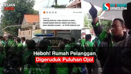 Heboh! Rumah Pelanggan Digeruduk Puluhan Ojol
