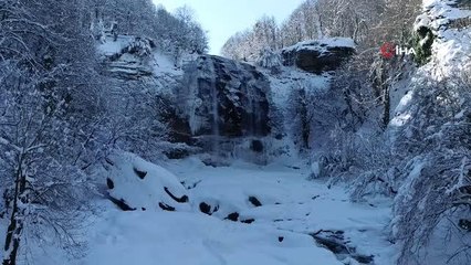 Suuçtu Şelalesi'nden mest eden görüntüler