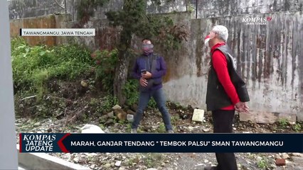 Marah, Ganjar Tendang Tembok SMAN Hingga Jebol