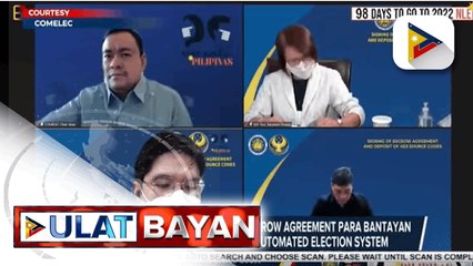 BSP at Comelec, lumagda sa Escrow Agreement para bantayan ang source code para sa Automated Election System