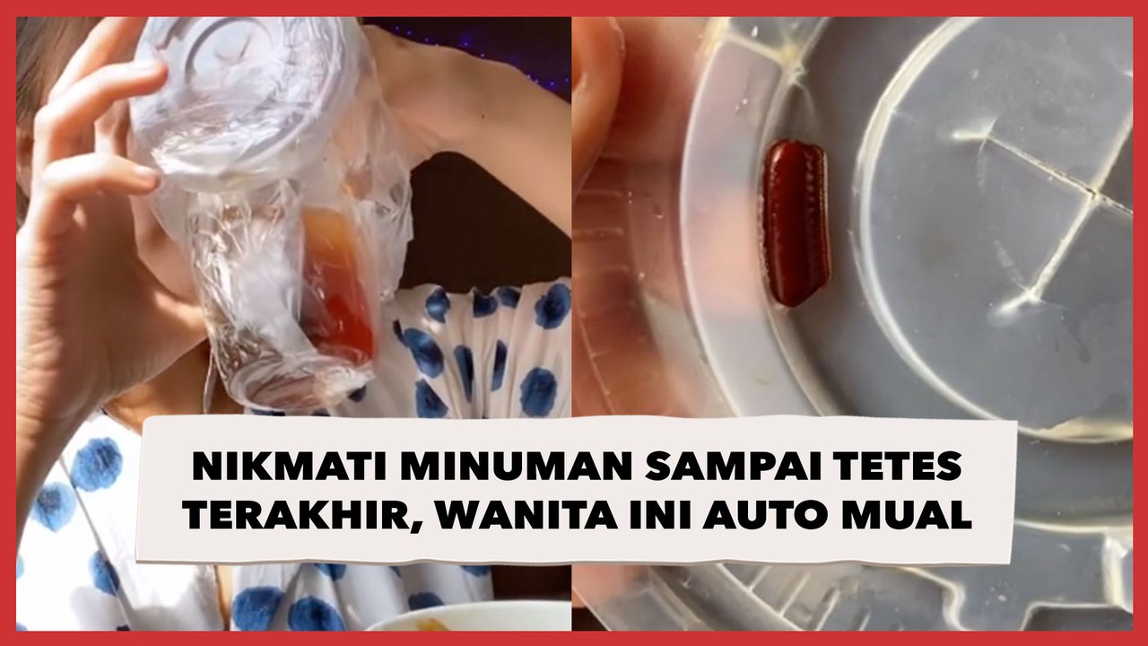 Santai Nikmati Minuman Sampai Tetes Terakhir, Wanita Ini Auto Mual Pas Lihat Tutupnya