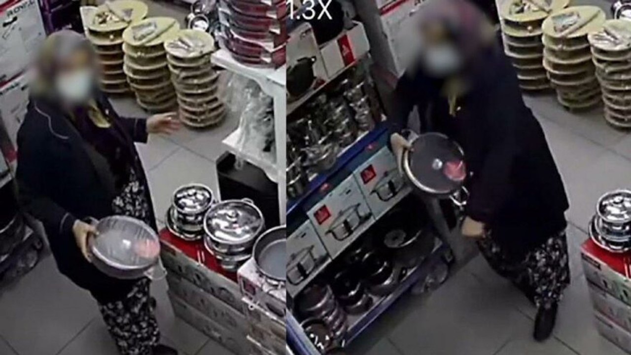 Pes dedirten hırsızlık: Tencereyi şalvarına gizleyerek çaldı