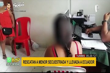 Rescatan a menor que estaba desparecida y fue llevada con engaños a Ecuador