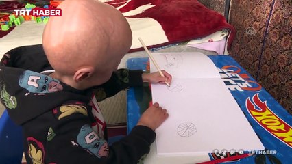 Bedeni hızla yaşlanan 9 yaşındaki Veysel, iyileşebilme umudunu asla kaybetmiyor