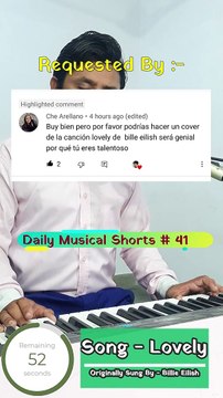 Lovely (Cover) | (Daily Musical Shorts #41) | Acorn Wolve | #Shorts