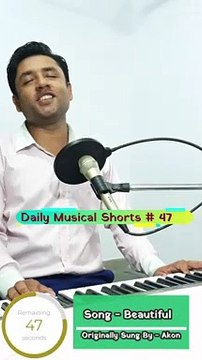 Beautiful [Akon] (Cover) | (Daily Musical Shorts #47) | Acorn Wolve | #Shorts