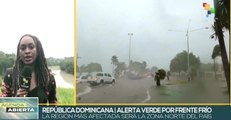 Alerta verde declarada ante frente frío y precipitaciones en República Dominicana
