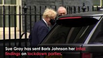 Sue Gray gives initial ‘partygate’ report to Boris Johnson