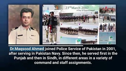 DIG MAQSOOD AHMED GETS DOCTORATE DEGREE FROM UNITED KINGDOM