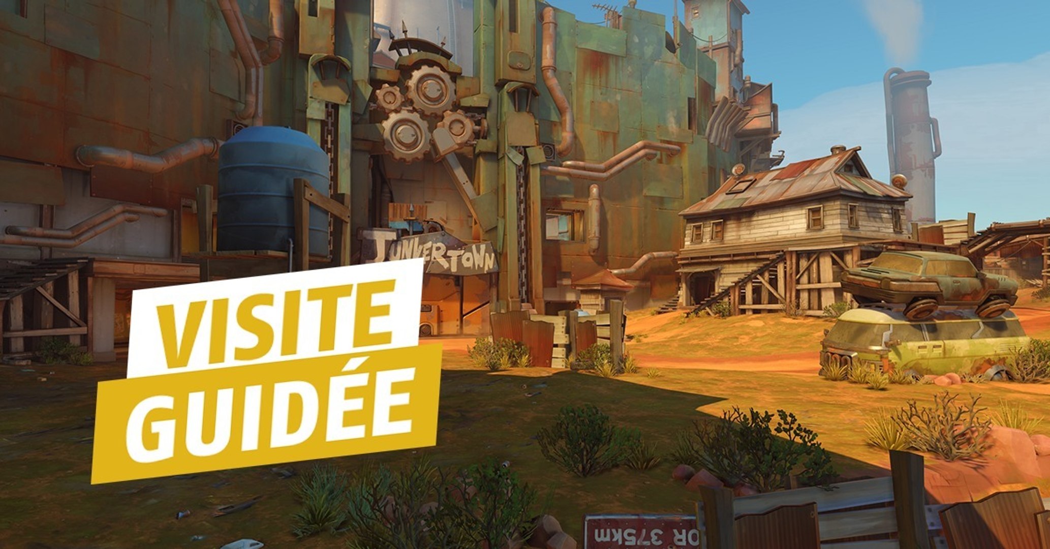 ⁣Overwatch : un pro découvre pour la première fois la nouvelle map Junkertown