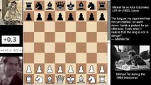 Mikhail Tal turns a single threat into a double threat Knights are venomous.