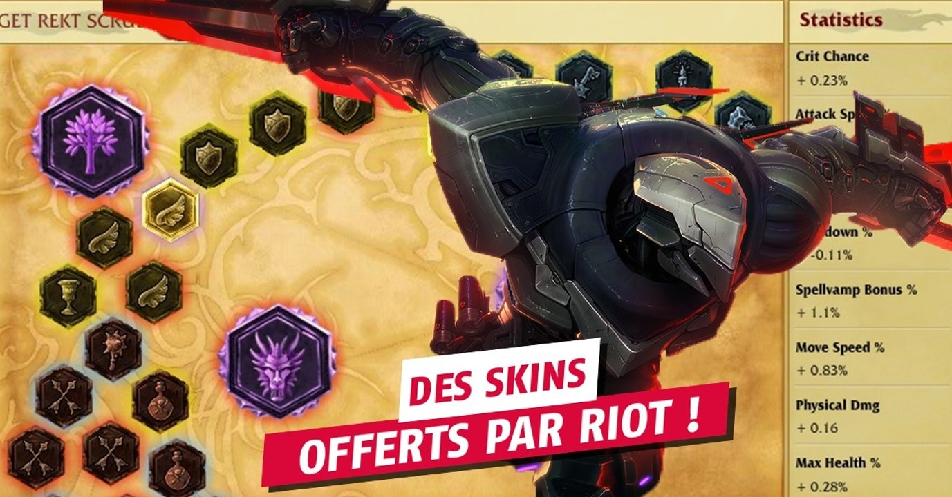 League of Legends : vous allez avoir droit à des skins épiques gratuits si vous avez acheté des pages de runes