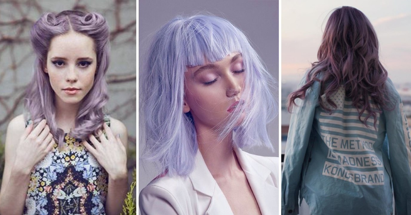 La tendance des cheveux lilas cendré, la coloration de l'été !