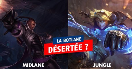 League of Legends : la botlane est la seule voie a perdre de plus en plus de champions avec le temps