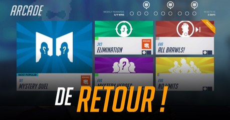 Overwatch : vous aimez les anciens modes Arcade ? Bonne nouvelle, ils vont revenir plus souvent !