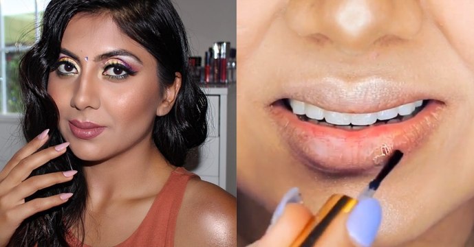 Cette youtubeuse s'applique du vernis à ongles sur les lèvres pour soigner ses gerçures