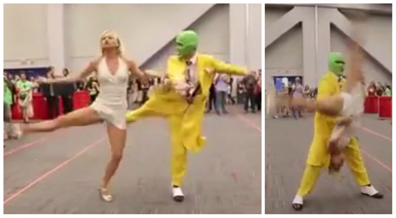 Un couple cosplayers réinterprète la mythique chorographie du film "The Mask"