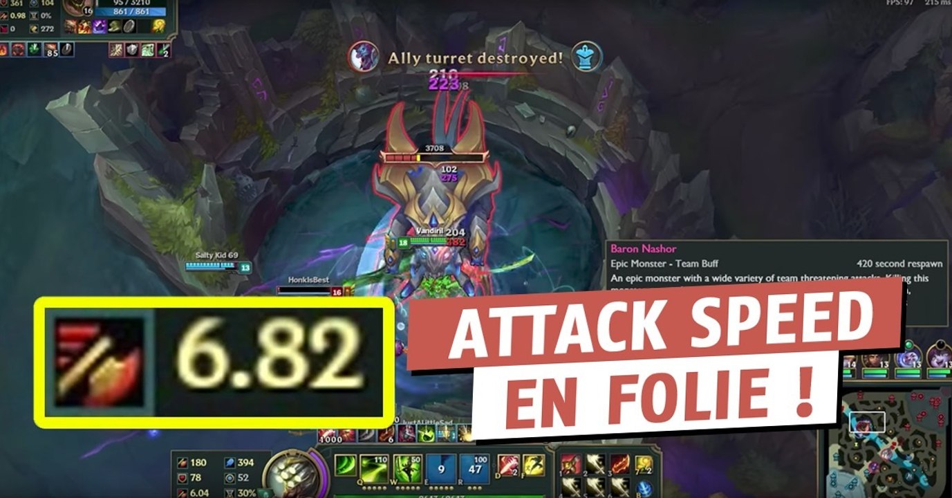 League of Legends : avec cette nouvelle rune vous pourrez faire jusqu'à 6 attaques par secondes