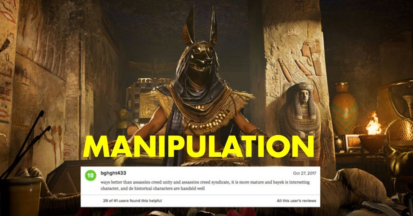 Assassins Creed Origins : les notes Metacritic semblent influencées par des bots