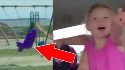 Il amène ses filles dans un parc quand il remarque ça ! Effrayant !