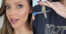Cette Youtubeuse se coupe les cheveux puis les colle sur ses sourcils pour les rendre plus épais