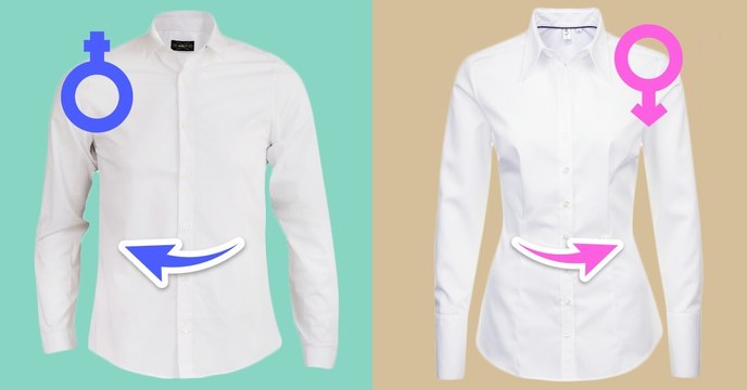 Pourquoi le boutonnage des chemises homme/femme est-il inversé ?