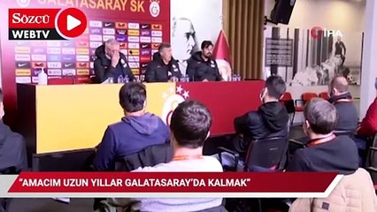 Domenec Torrent: "Amacım uzun yıllar Galatasaray'da kalmak"