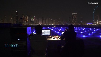 دبی؛ تبلیغات سه بعدی با پرواز همزمان ۵۰۰ پهپاد