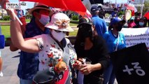شاهد: مظاهرة في التشيلي احتجاجا على تدفق المهاجرين المتهمين بالتسبب في ارتفاع نسبة الجريمة