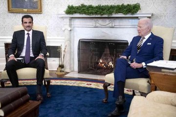Biden, Beyaz Saray'da Katar Emiri Al Sani ile bir araya geldiBiden, Katar'ı ABD'nin NATO dışı önemli bir müttefiki olarak belirlemeyi planlıyor