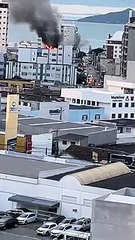 Incêndio atinge apartamento em Florianópolis