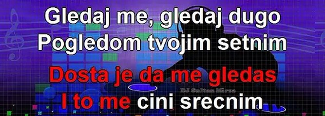 Pogledaj me jednom nežno - Šeki Turković (uživo karaoke)